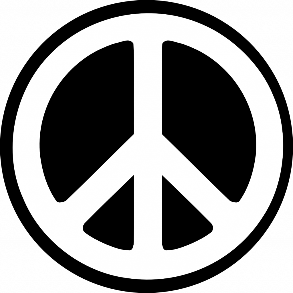 Download Endearing Peace Sign Images Free Clip Art - Download Endearing Peace Sign Images Free Clip Art (1024x1024)