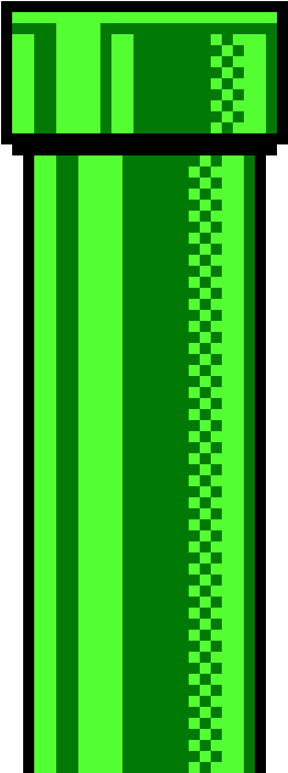 Mario Pipe - Pixel Mario Tube Png (430x800)