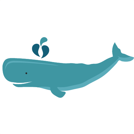 Whale Svg Scrapbook Cut File Cute Clipart Files For - Free Cricut Whale (432x432)
