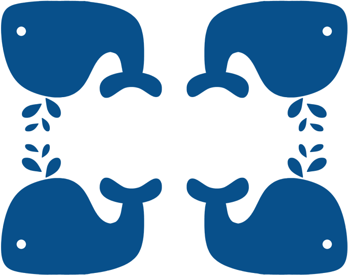 Rrrnavy Blue Silhouette Whale - Navy Blue Silhouette Whale Pillow Case (800x618)