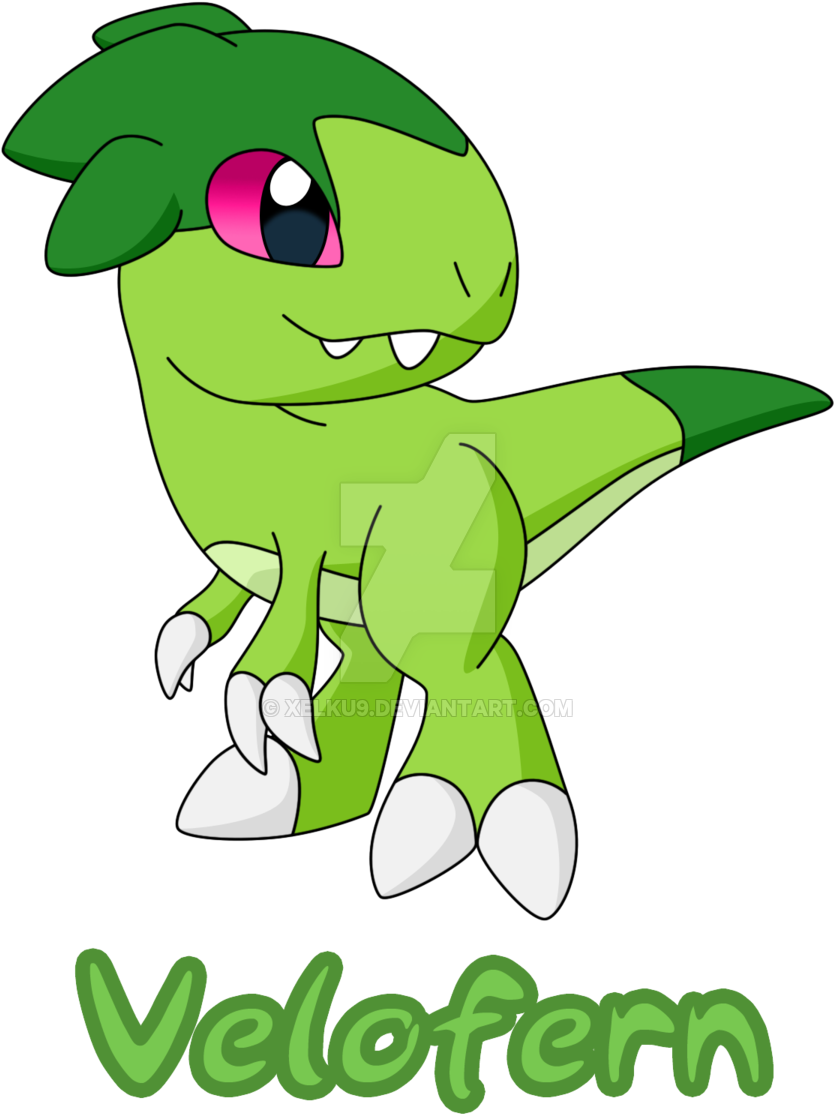 Drawings Of Cute Dinosaurs Download - Velofern Fakemon (900x1200)