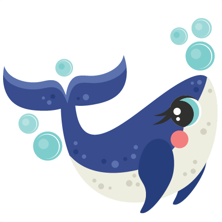 Whale Svg Scrapbook Cut File Cute Clipart Files For - Scalable Vector Graphics (432x432)