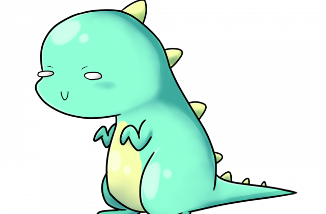 Easy Cute Dinosaur Drawing - Cute Dinosaur Png (640x420)