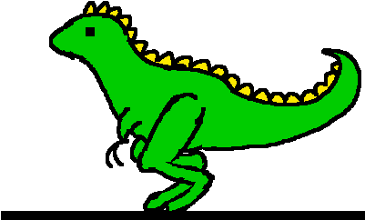 Cartoon Dinosaur How To Draw A Cute Simple - Dinosaur Walk (400x400)