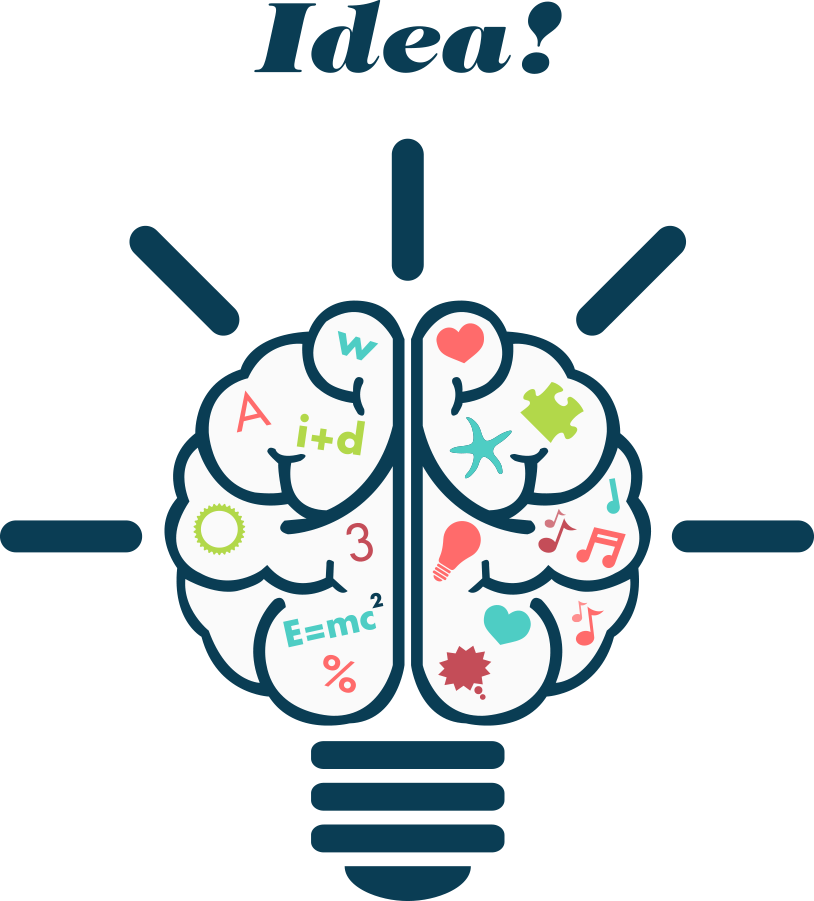 Human Brain Euclidean Vector Illustration - Brain And Math (814x901)