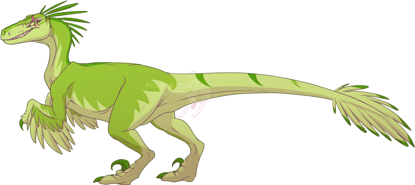 How To Draw A Cute Baby Dinosaur Download - Velociraptor Deviantart (1405x680)