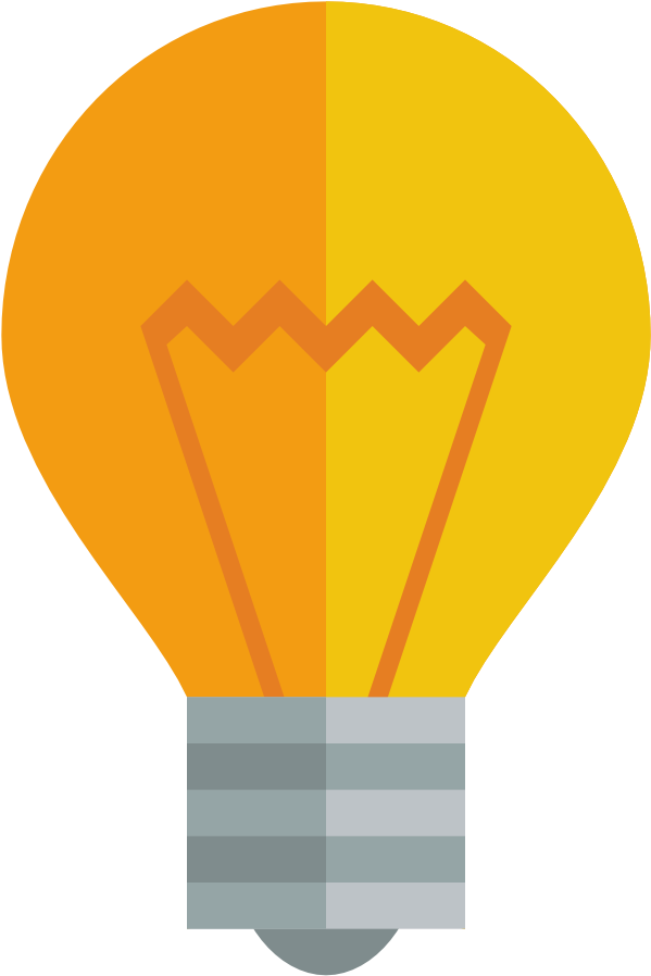 Material Icon For Lightbulb - Flat Light Bulb Icon (1024x1024)