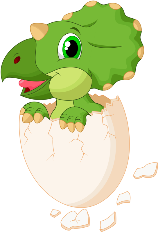 Tyrannosaurus Dinosaur Egg Triceratops - Dinosaur In Egg Clipart (724x1024)