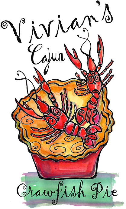 Vivian S Cajun Crawfish Pie Rh Vivianspies Com Crawfish - Crawfish Pie (420x707)