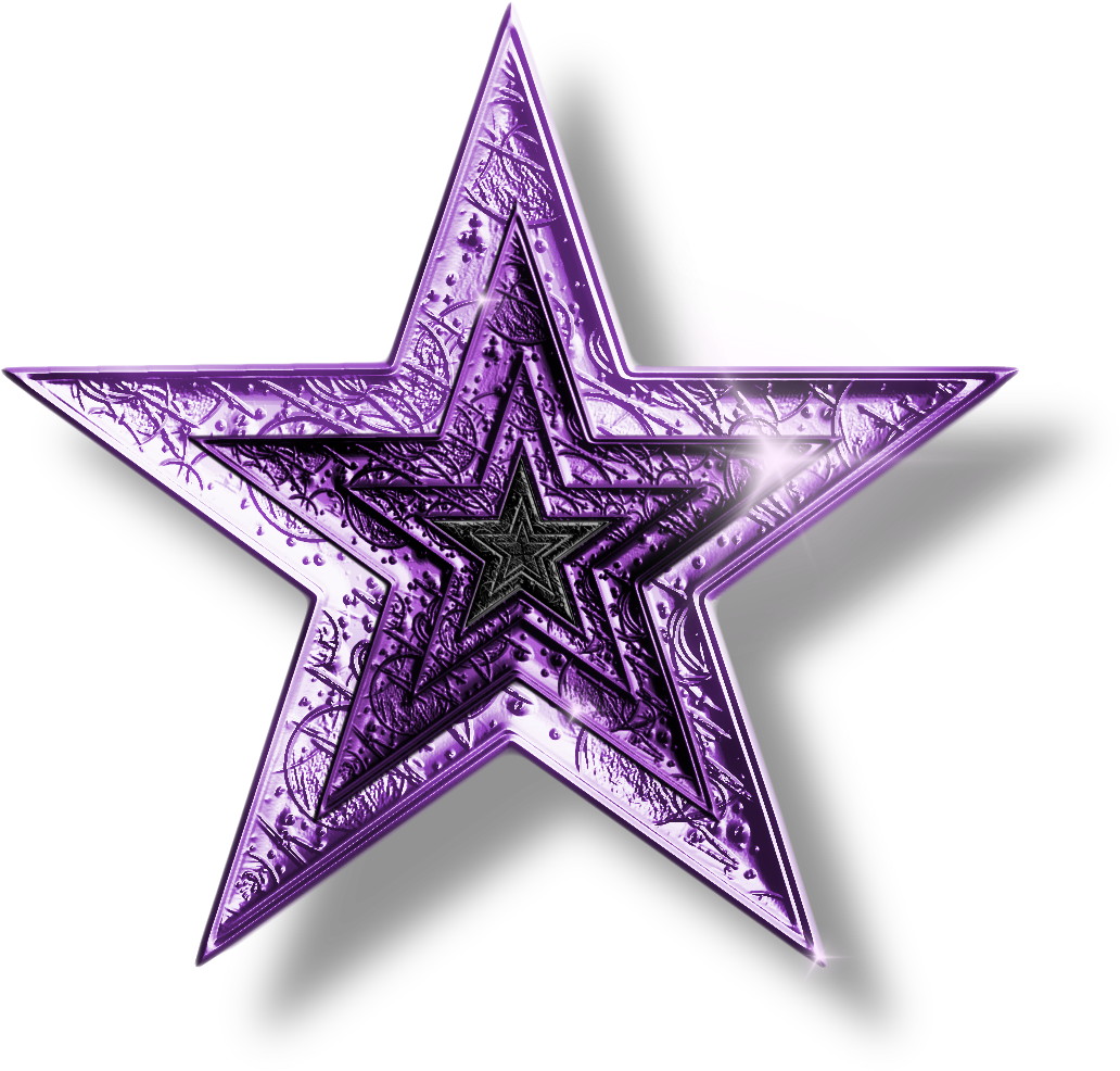 Purple Stars Clipart Purple Star Png By Jssanda - Purple Star Png (1089x1031)