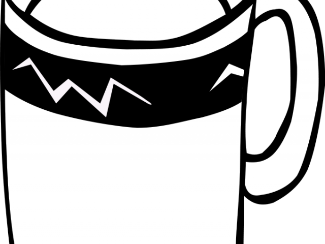 Cup Clipart Colouring Page - Cup Clip Art (640x480)