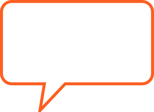 Speech Bubble Orange Png (640x480)