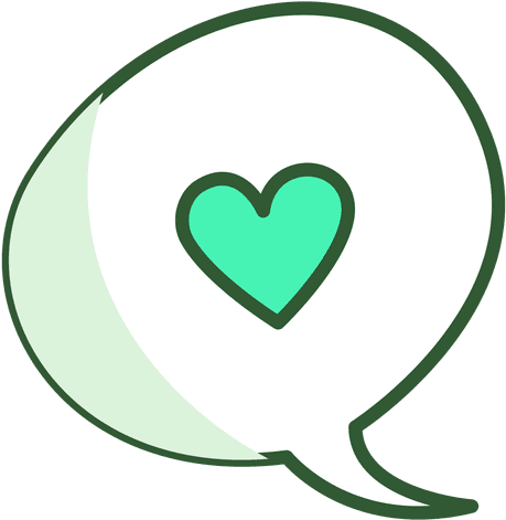 Heart Chat Bubble - Heart (512x512)