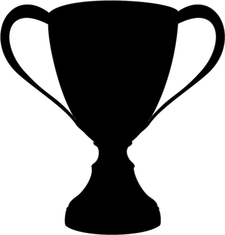 Trophy Silhouette Award Cup Clip Art - Trophy Cup Silhouette (945x945)
