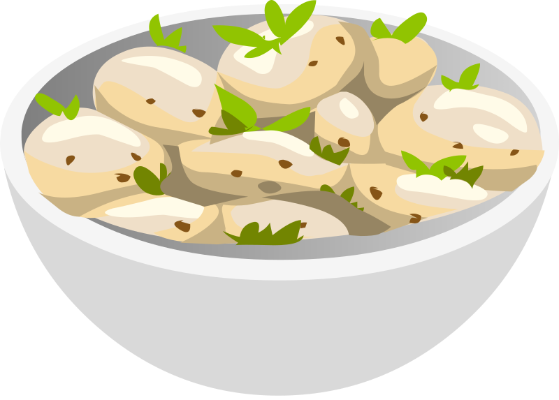 Sad Clipart Potato - Clip Art Potato Salad (800x573)