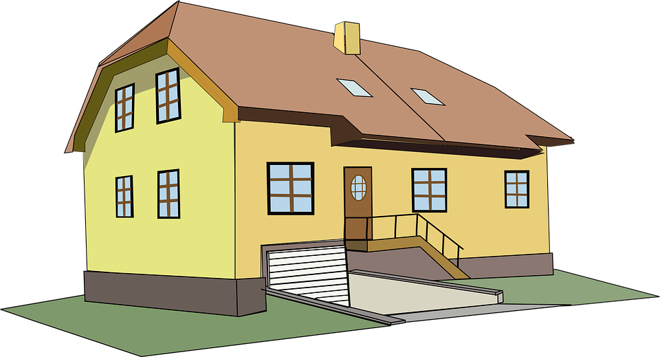 Collection Of Houses Clipart - Clip Art Big House (960x519)