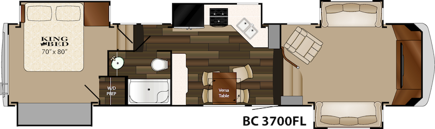 The 2015 Heartland Big Country 3700fl Floor Plan - Recreational Vehicle (850x253)