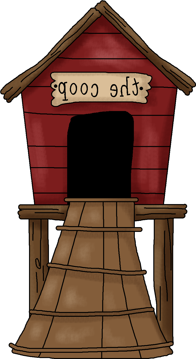 Hen House Clipart - Hen House Clipart (878x1594)
