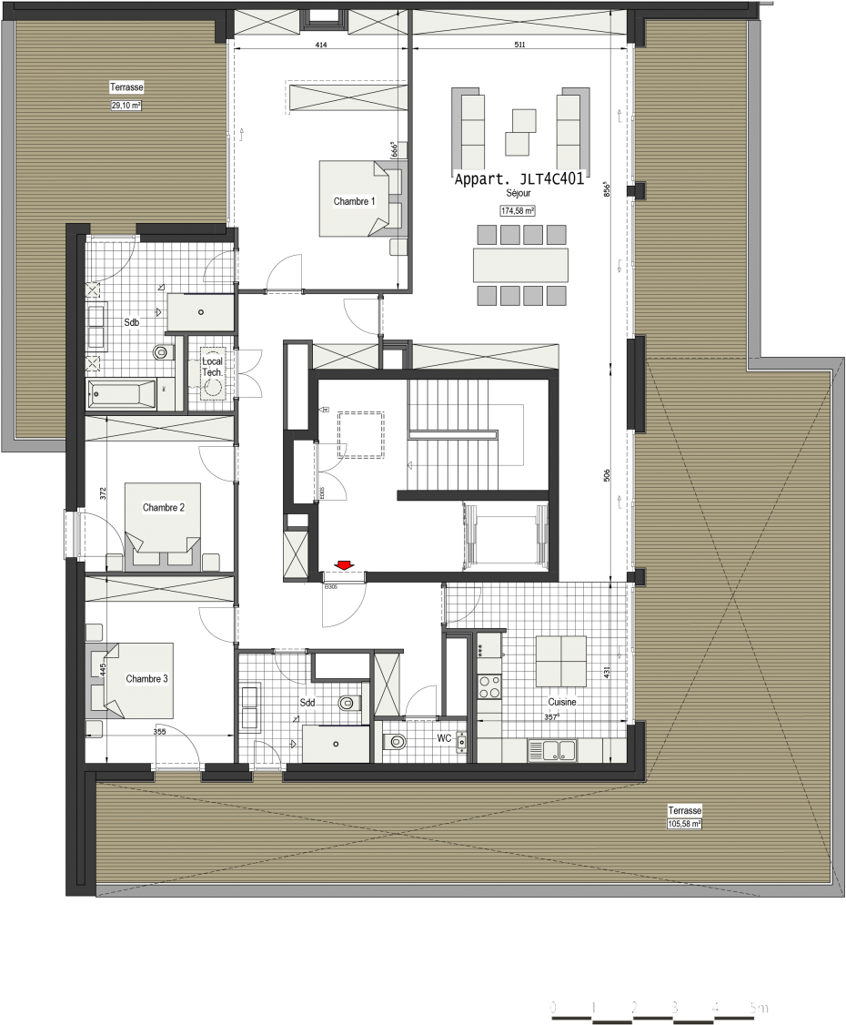 396 Big L Merl T4 Com Appart Jlt4c401 A1 01 - Floor Plan (970x1372)