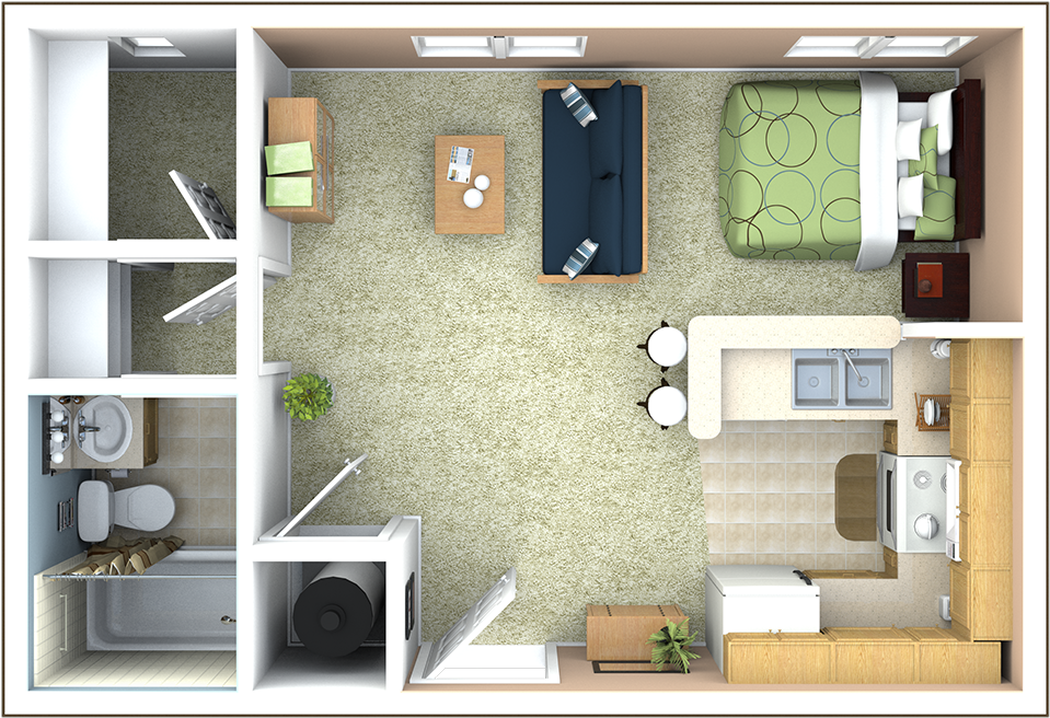 Full Size Of Apartment - Studipo Floor Plan (1000x1000)