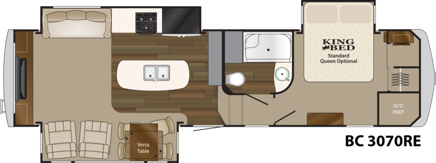 Big Country 3070re - Inside Of A Big Rv (850x318)