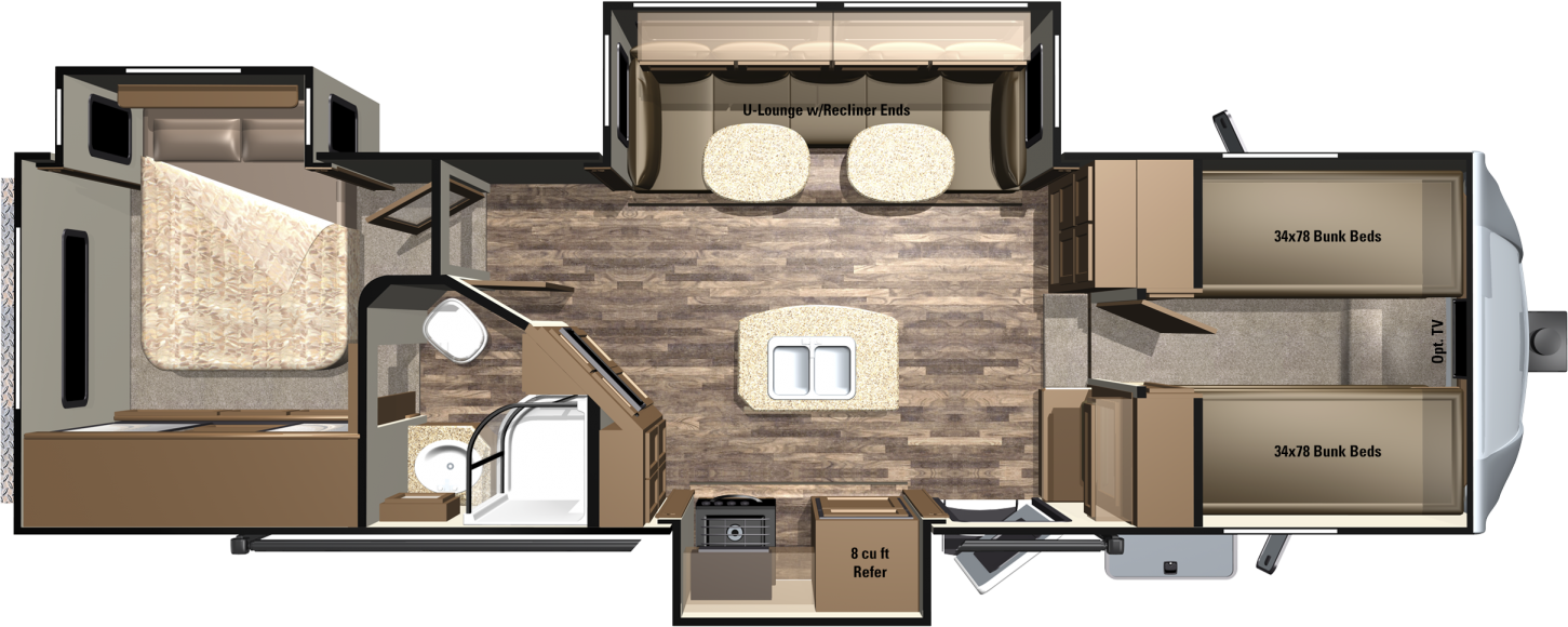 2016 Light Fifth Wheels By Highland Ridge Rv - Fifth Wheel Coupling (1451x580)