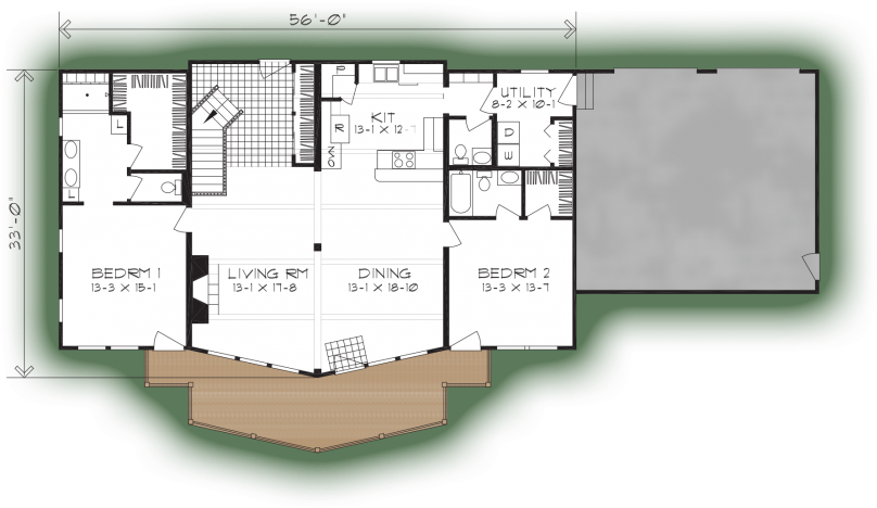 Prow Homes Heritage Of Nebraska Somer Prow House Plans - Floor Plan (830x490)