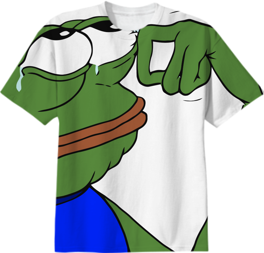 Cotton T-shirt - Sad Crying Meme (856x820)