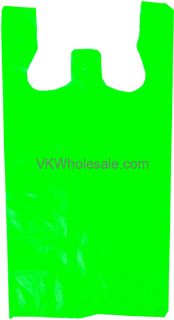 Lime Green 1/6 Heavy Duty T-shirt Shopping Bags Wholesale - Shoot Rifle (500x500)