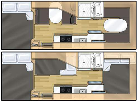 Ahmad Caravan Big Family Frontier Sleeping Arrangement- - New Zealand Big Caravan (480x366)