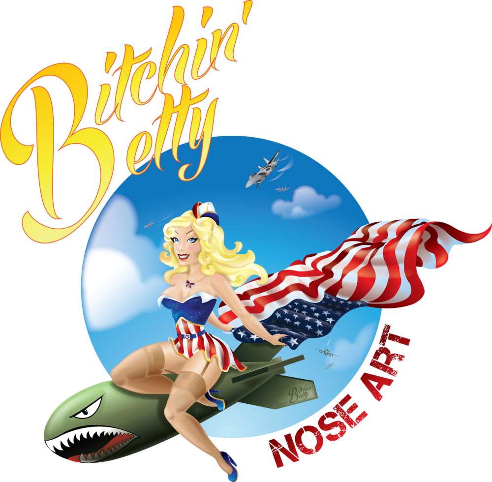 Xxl Military Green Bitchin' Betty T-shirts - Xxl Military Green Bitchin' Betty T-shirts (1000x980)