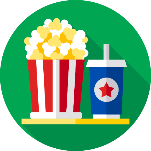 Popcorn Free Icon - Popcorn Flat Icon Png (512x512)