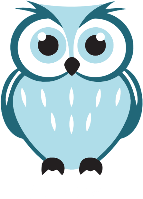 Winter Black And White Clip Art Download - Cartoon Owl (605x691)