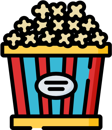 Popcorn Free Icon - Cartoon (512x512)