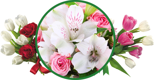 Beautiful Flower Vase With Flowers Png (530x276)
