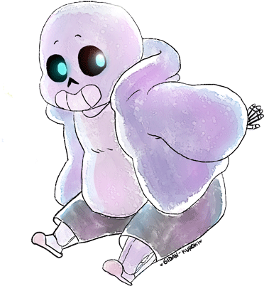 Floating Sans By Gidan-kuroki - Cartoon (567x569)