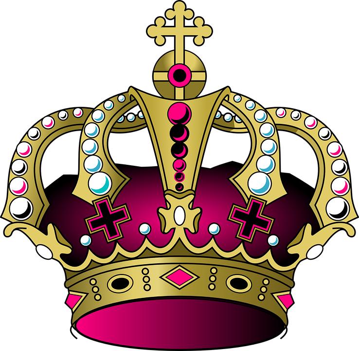 Pink Princess Crown 13, Buy Clip Art - Desenho De Coroa De Rei Png (738x720)