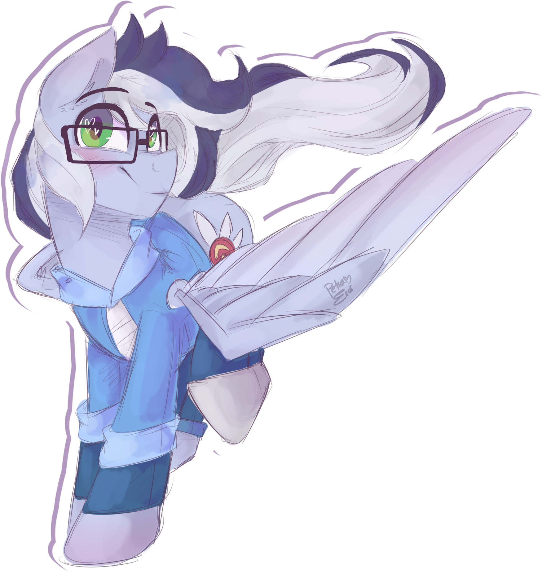 Steel Wing //speedpaint By Drawing-heart - Mlp Steel Wing (1900x2000)
