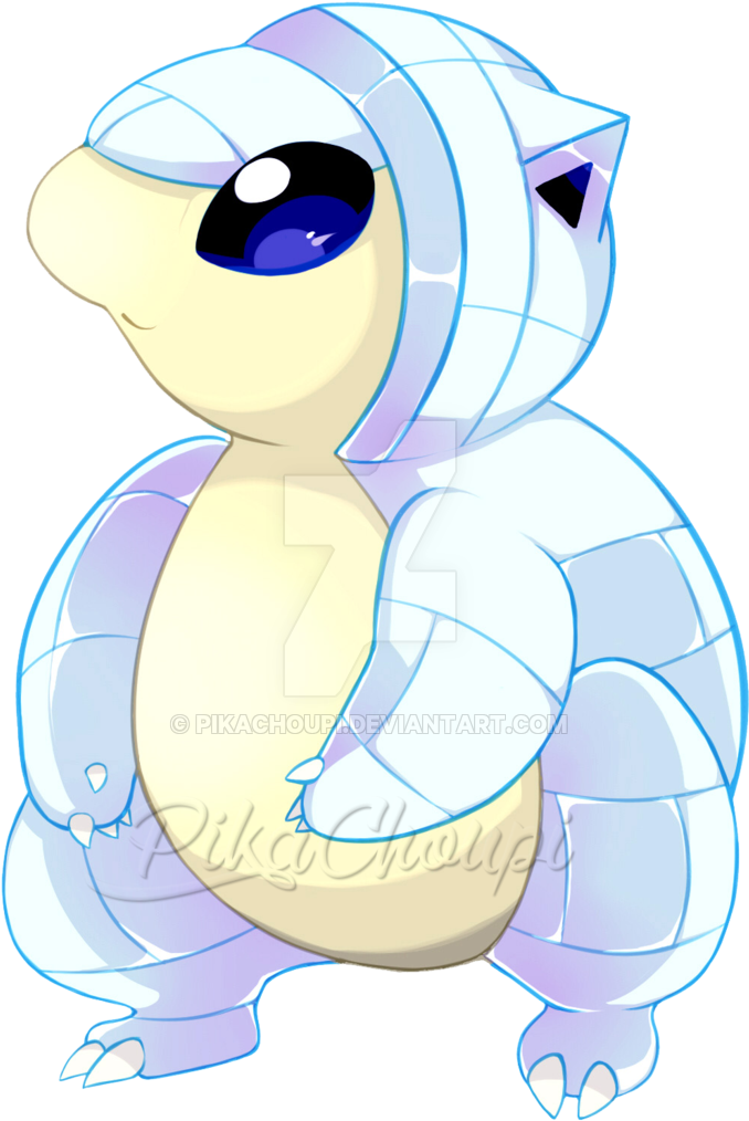 Alolan Sandshrew By Pikachoupi Alolan Sandshrew By - Alolan Sandshrew And Sandshrew (1024x1024)