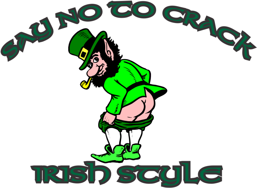 Say No To Crack Irish Style T-shirt - Kiss Me Im Irish Gif (1024x1024)