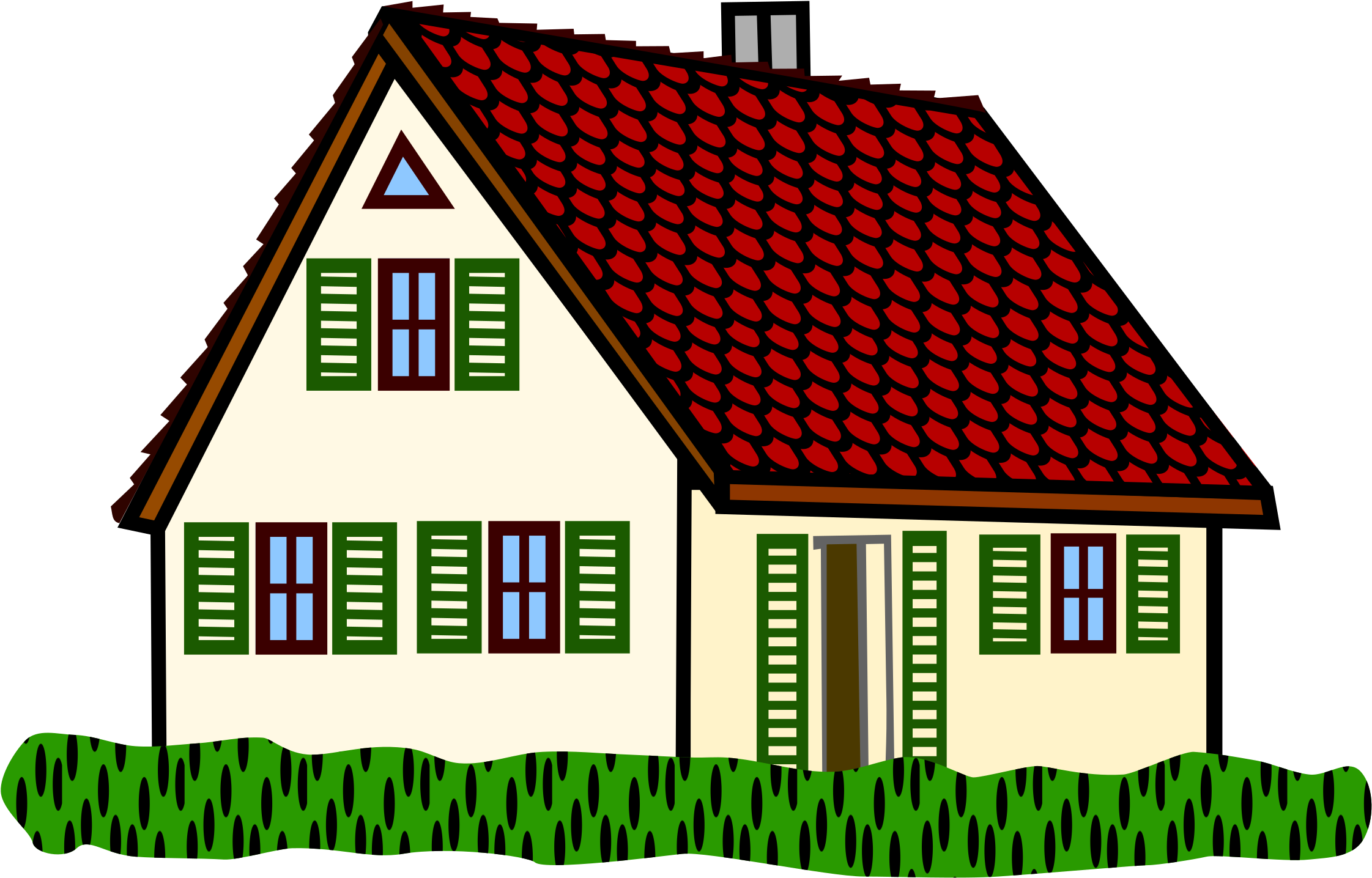 House Clipart Hause - Clipart Houses (2400x1619)