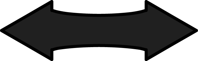 Unitecoin256x256 Black Double Sided Arrow - Circle (682x211)