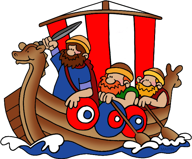 Viking Boat - Vikings Cartoon (648x544)