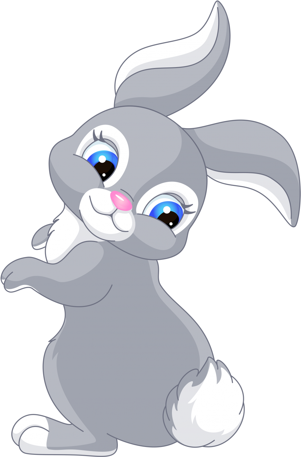 Download Cute Cartoon Png Image For Designing Projects - Easter Bunny Cartoon Cute (1000x1517)