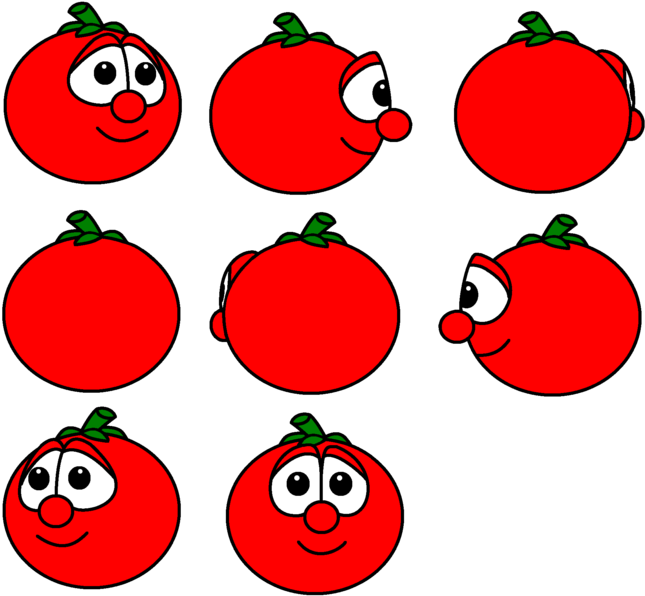 Bob The Tomato Views By Magic Kristina Kw - Veggie Tales Red (900x675)