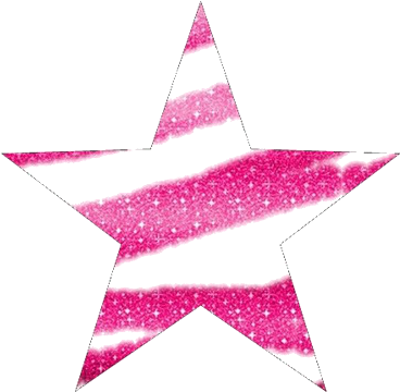 Glitter Star Png By Itsshowtime0214 - Pink Glitter Star Png (477x369)
