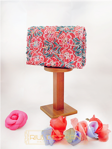 Flores Violetas, Anaranjadas Y Rosas - Lampshade (540x511)