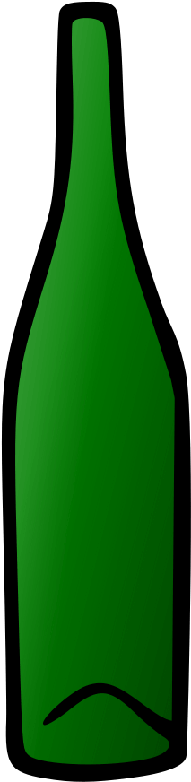 Wine Bottle - Glass Bottle (341x1000)