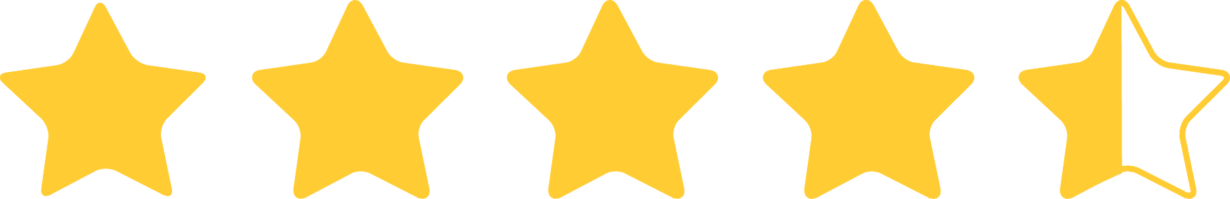 5 Gold Stars Gif (1780x288)