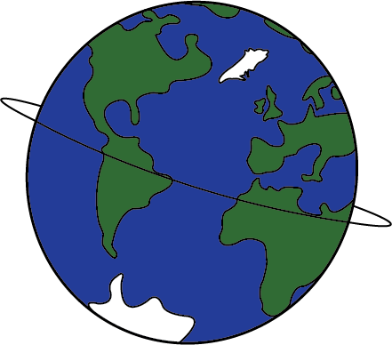 Globe, Earth, Planet Line Art - Made In Montana (441x388)